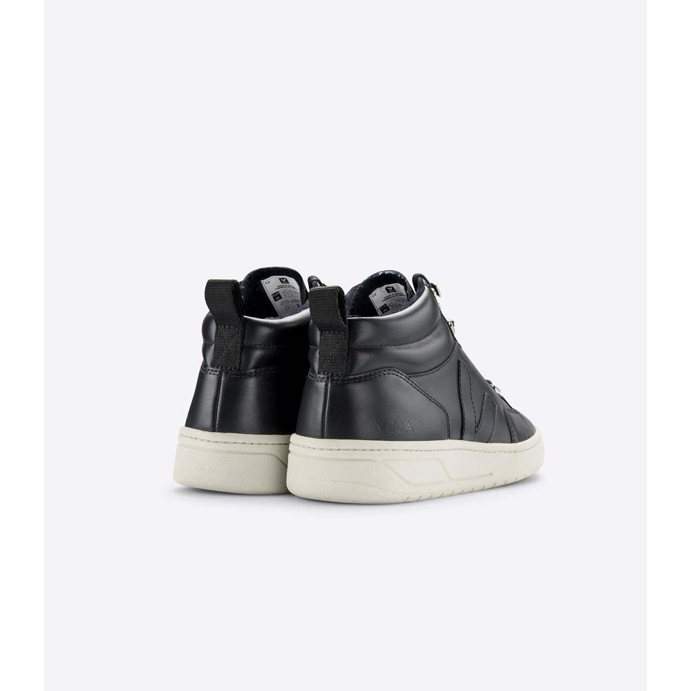 Veja RORAIMA LEATHER Magasszárú Női Black/White | HU 355CTV